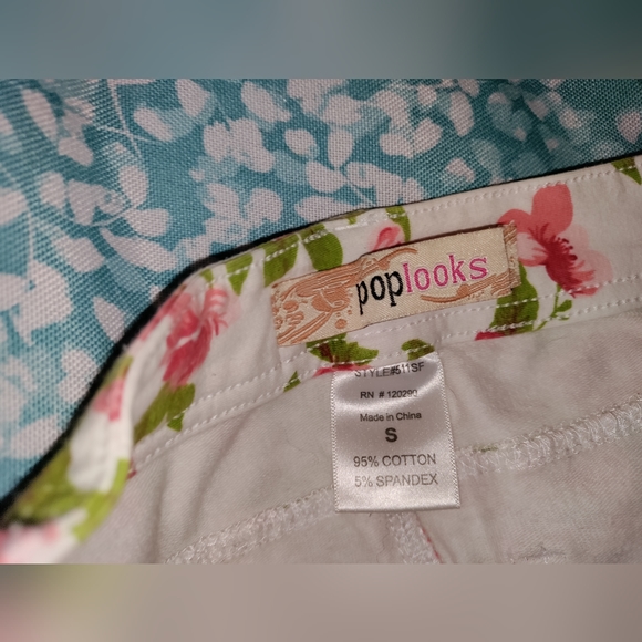 Pop Looks Rose print knit skinny jeans - Picture 3 of 3